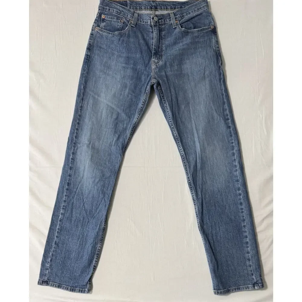Levi’s 559 Jeans Men’s 33x34 Blue Relaxed Straight Fit Medium Wash Cowboy